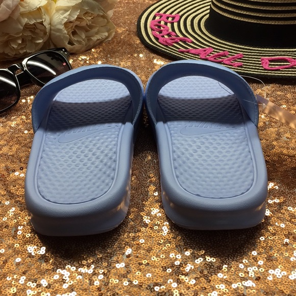 Nike Blue Sandal Slides - Picture 5 of 8